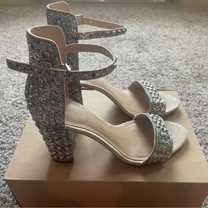 Zara glitter sandals size 7.5